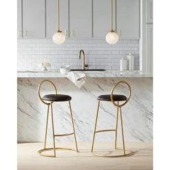 Possini Euro Candide 7" Wide Gold And Crackle Glass Globe Mini-Pendant