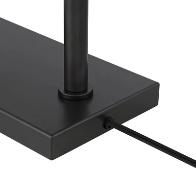 Possini Euro Design Keegan Traditional Pharmacy Floor Lamp 54" Tall Dark Bronze Adjustable Swing Arm Metal Shade For Living Room Reading Bedroom - Image 5