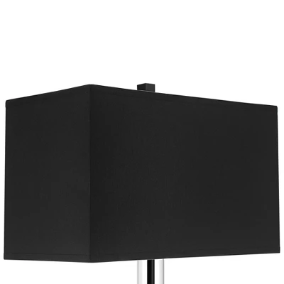 Possini Euro Design Griffin Modern Gooseneck Desk Lamp 31" Tall Gold With USB Charging Port Black Metal Rectangular Shade For Bedroom Living Room Kids - Image 5