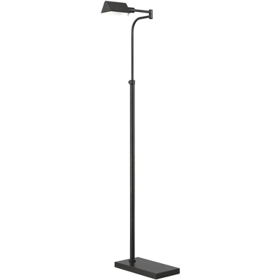 Possini Euro Design Keegan Traditional Pharmacy Floor Lamp 54" Tall Dark Bronze Adjustable Swing Arm Metal Shade For Living Room Reading Bedroom - Image 7