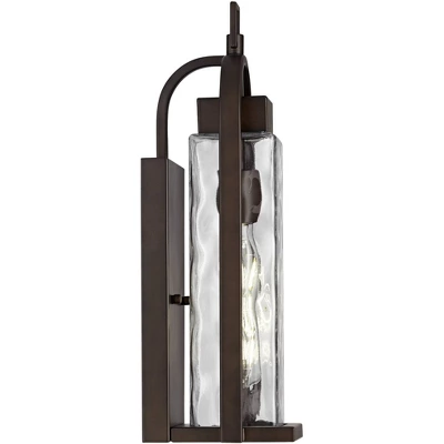 Possini Euro Design Winona Modern Outdoor Wall Light Fixture Bronze 16 1/4" Water Glass For Post Exterior Barn Deck House Porch Yard Posts Patio Home - Image 6
