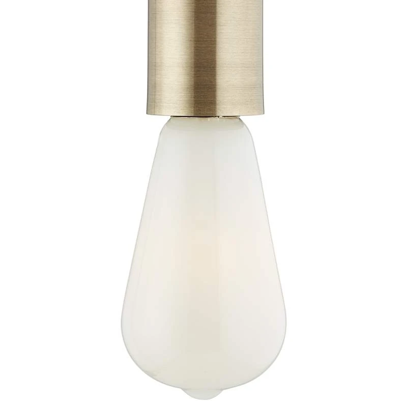 Antique Brass Plug-In Hanging Swag Chandelier With Milky ST21 LED Bulb - Image 2