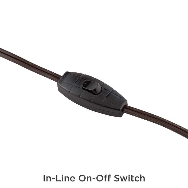 Antique Brass Plug-In Hanging Swag Chandelier With Milky ST21 LED Bulb - Image 5