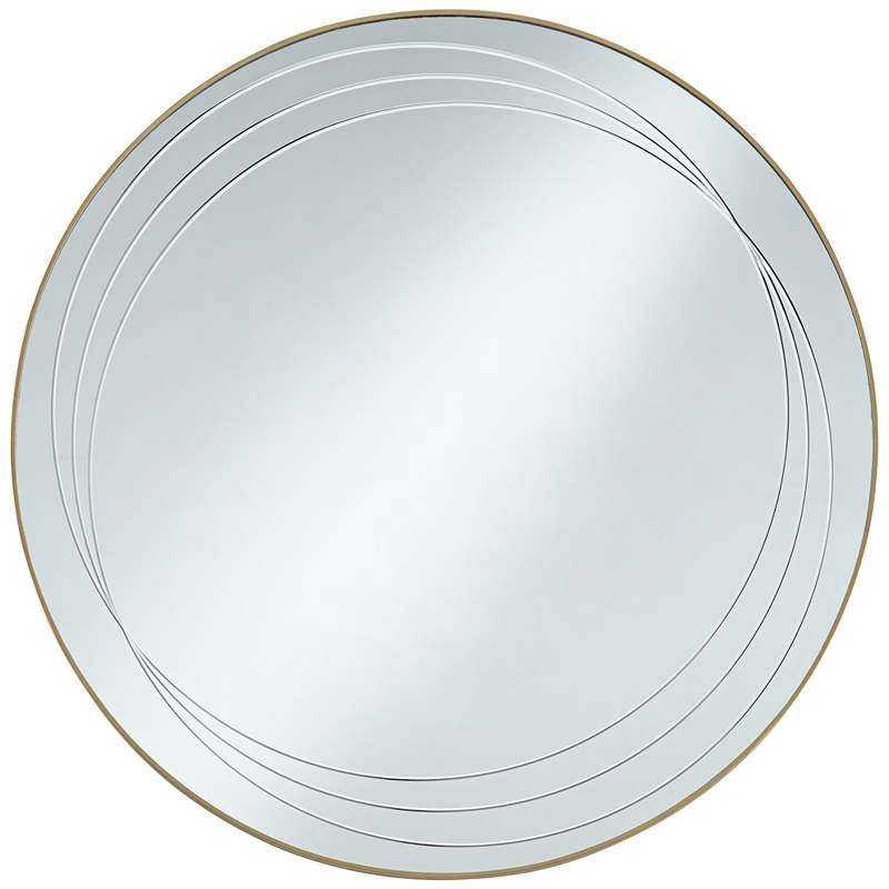 Aurelia Gold Iron 32" Round Wall Mirror - Image 5