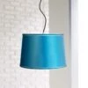 Possini Euro 16" Wide Satin Turquoise Shade Pendant Light