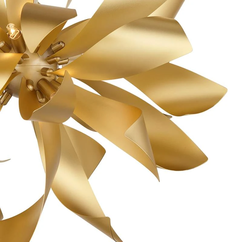 Possini Euro Baldwin 25 1/2" Wide Gold 6-Light Pendant - Image 5