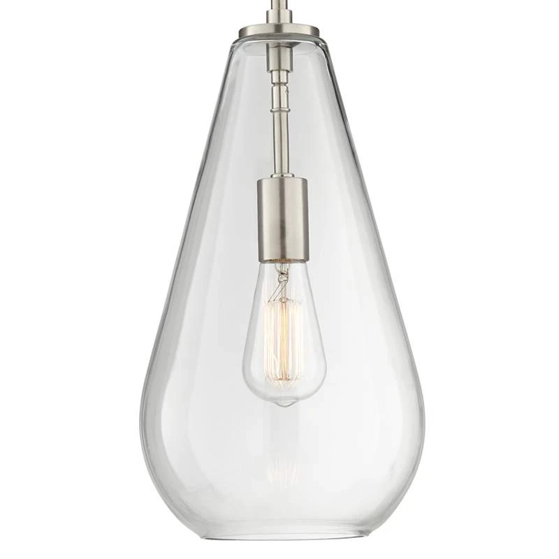 Possini Euro Burgen 8 1/2" Wide Brushed Nickel Mini Pendant - Image 4