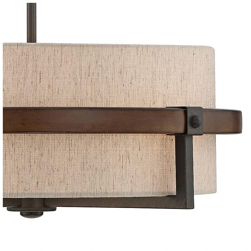 Possini Euro Castille 22" Wide Bronze Rustic Modern Pendant Light - Image 3