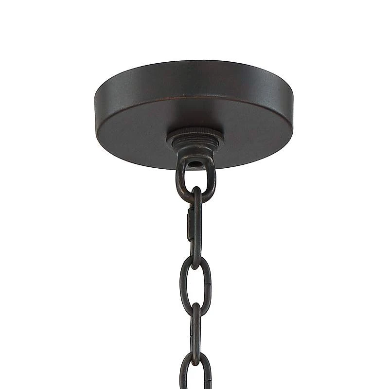 Possini Euro Castille 22" Wide Bronze Rustic Modern Pendant Light - Image 4