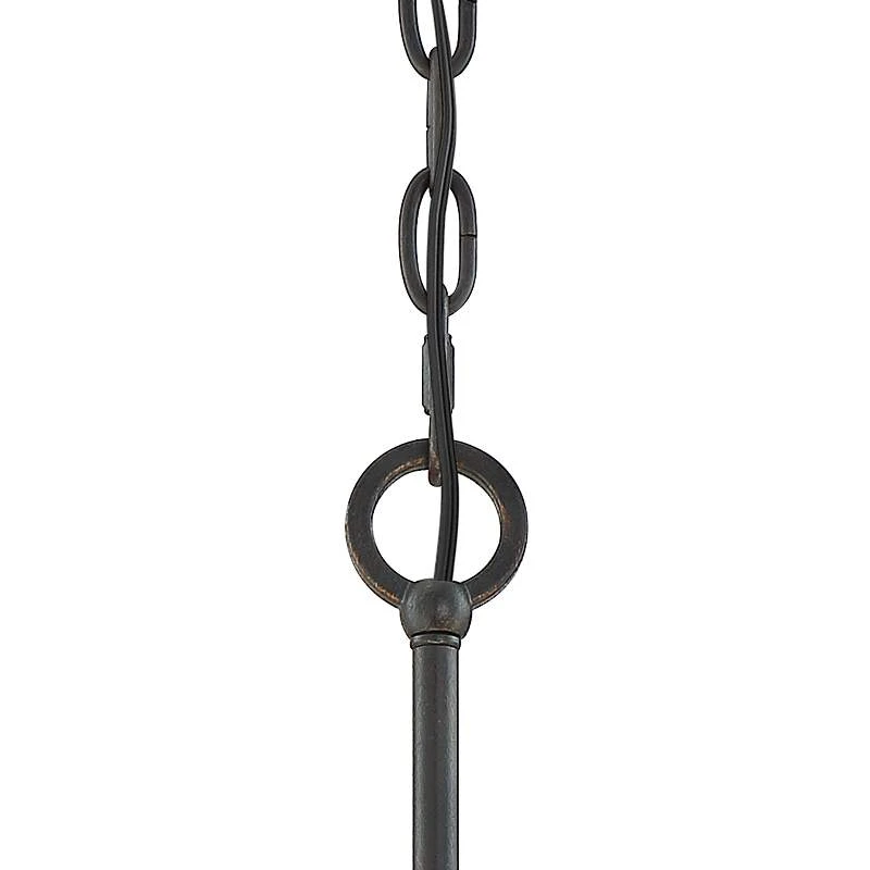 Possini Euro Castille 22" Wide Bronze Rustic Modern Pendant Light - Image 5