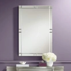 Possini Euro Cecili 23 1/2" X 35 1/2" Tiled Wall Mirror