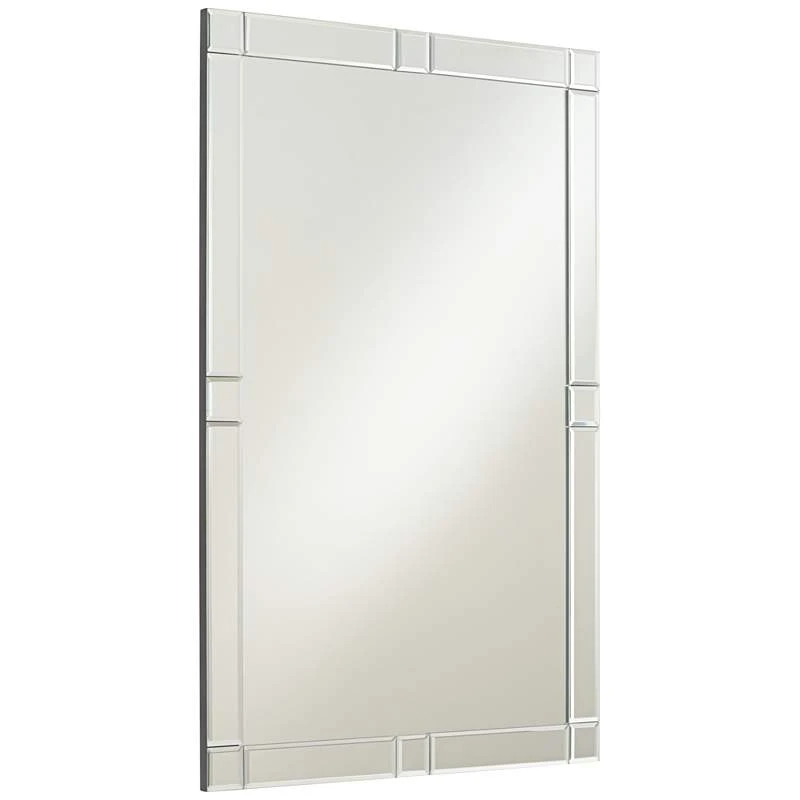 Possini Euro Cecili 23 1/2" X 35 1/2" Tiled Wall Mirror - Image 4