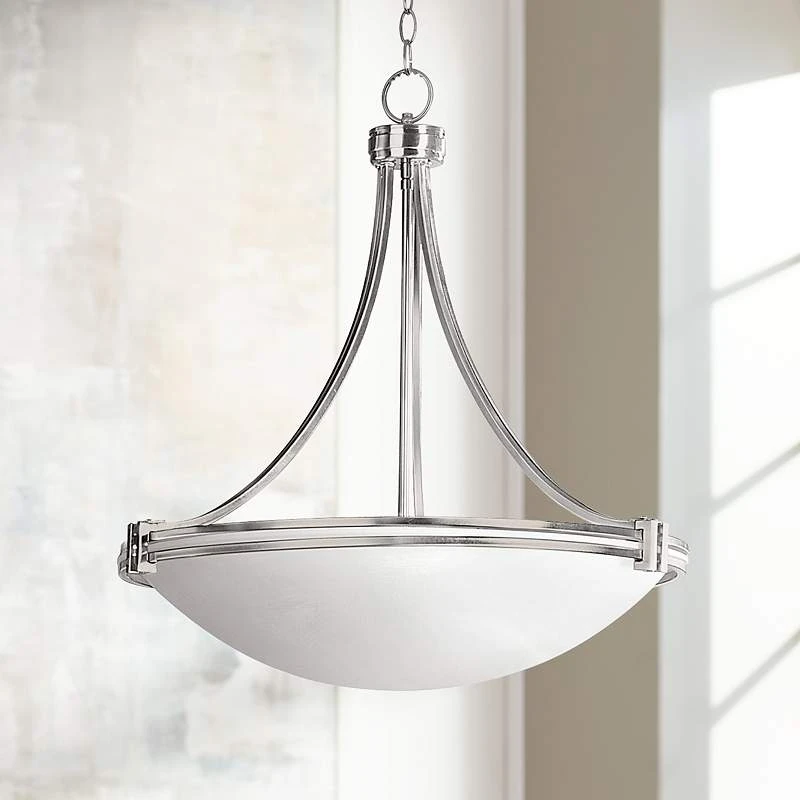 Possini Euro Design Deco Nickel 24 1/4" Wide Pendant Light - Image 2
