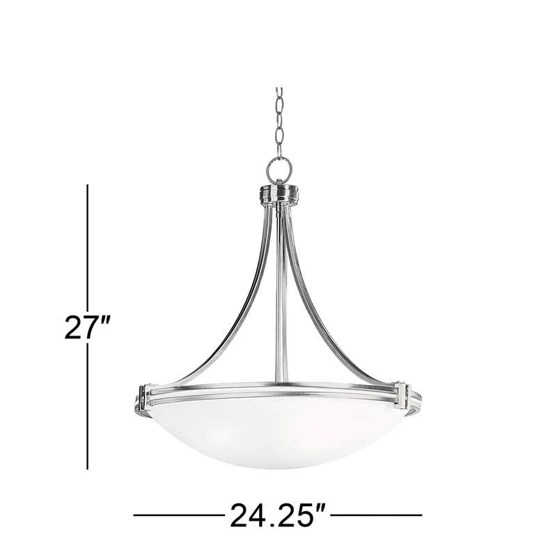 Possini Euro Design Deco Nickel 24 1/4" Wide Pendant Light - Image 6