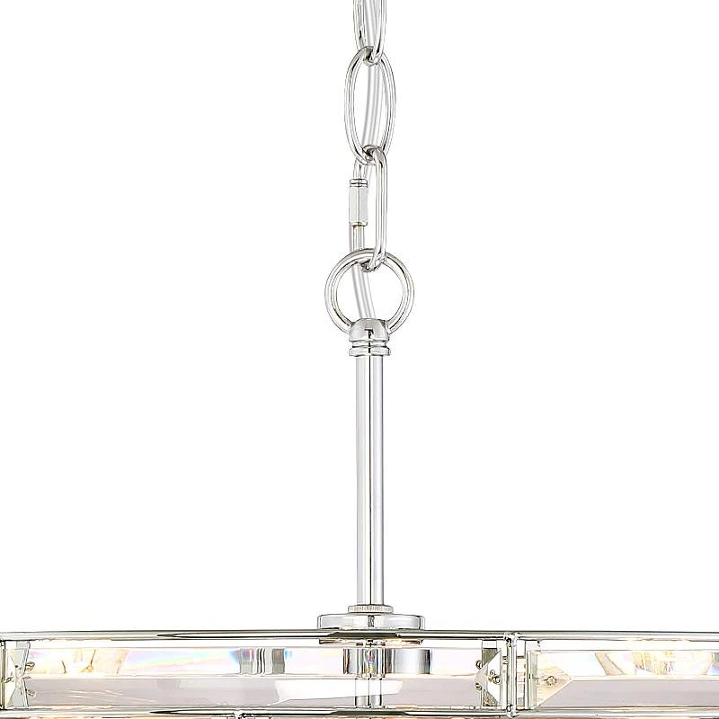 Possini Euro Ebbets 18" Wide Chrome Round Pendant Light - Image 5