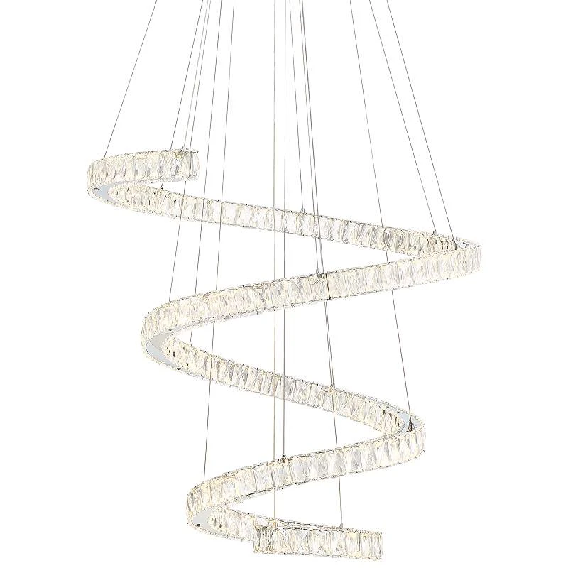 Possini Euro Ellyria 30 3/4" Twirling Crystal Modern LED Pendant Light - Image 4