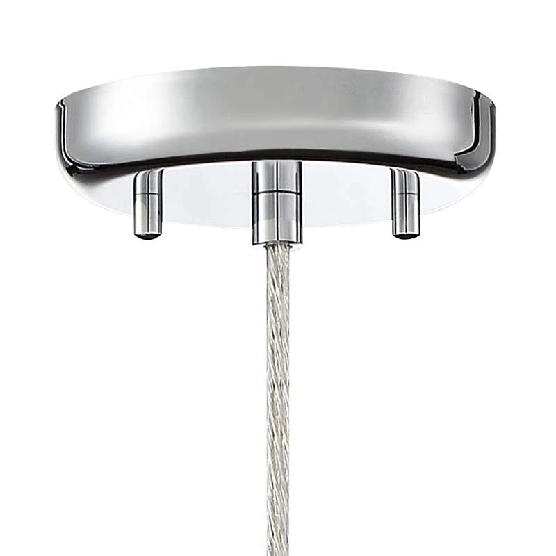 Possini Euro Enya 5 1/2" Wide Modern Chrome LED Mini Pendant - Image 4