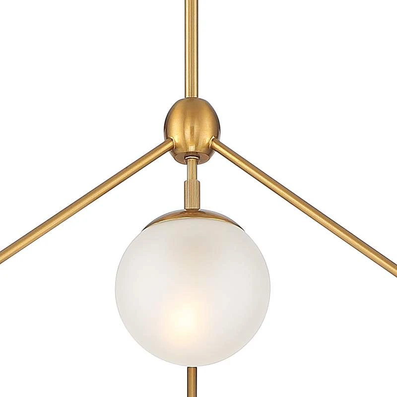 Possini Euro Gable 40 1/2" Wide Soft Gold Modern 10-Light Chandelier - Image 4