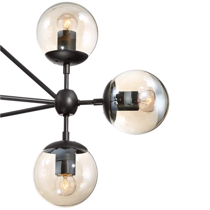 Possini Euro Gable 41 1/2" Wide Black 10-Light Modern Chandelier - Image 5