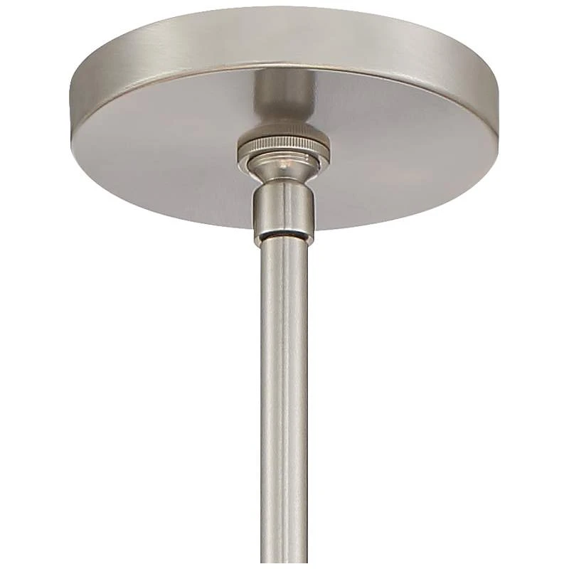 Possini Euro Glover 21" Wide Brushed Nickel 4-Light Modern Pendant - Image 4
