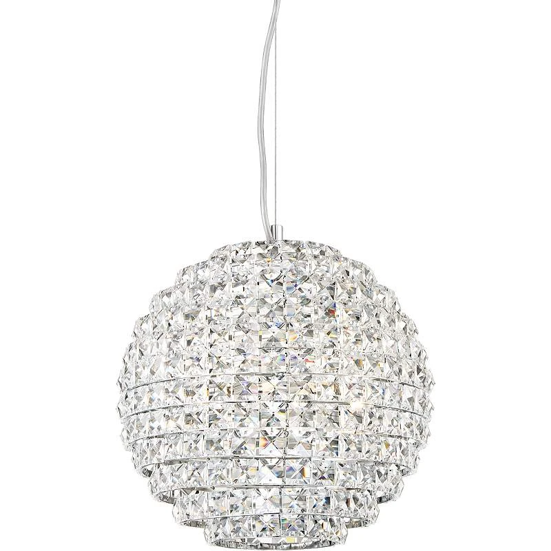 Possini Euro Gorgo 12" Wide Chrome And Crystal Modern Mini Pendant - Image 2