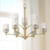 Possini Euro Icelight 31 1/2"W Warm Brass 9-Light Chandelier