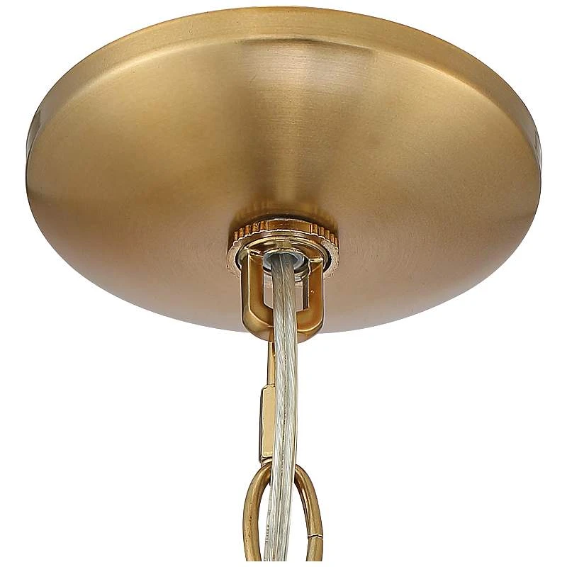 Possini Euro Icelight 31 1/2"W Warm Brass 9-Light Chandelier - Image 6