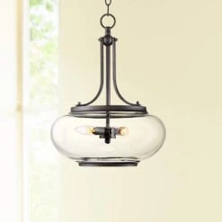 Possini Euro Largo 14 1/4"W Oil-Rubbed Bronze 3-Light Pendant Light