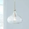 Possini Euro Major 12 1/2" Nickel And Clear Glass LED Pendant Light