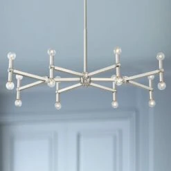 Possini Euro Marya 37 3/4" Wide Brushed Nickel 16-Light Chandelier
