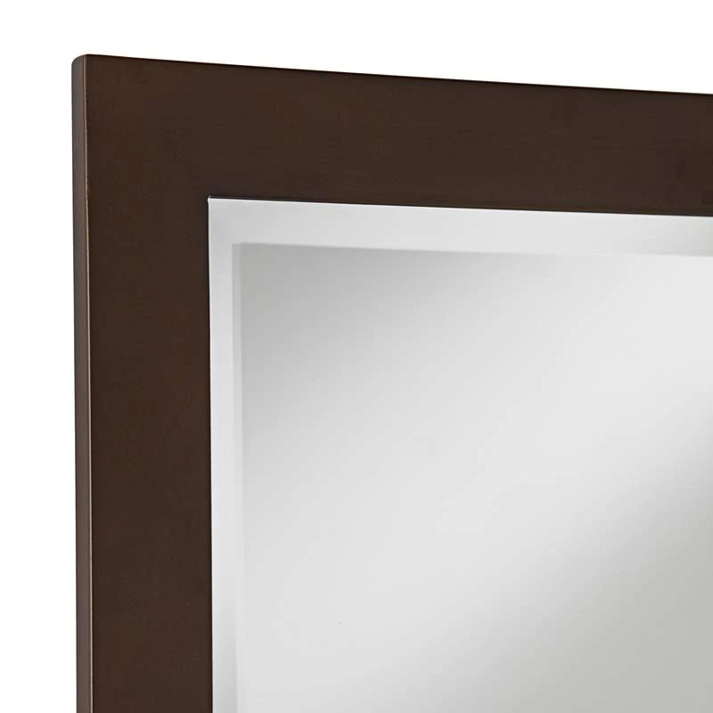 Possini Euro Metzeo 26" X 36" Bronze Rectangular Wall Mirror - Image 4