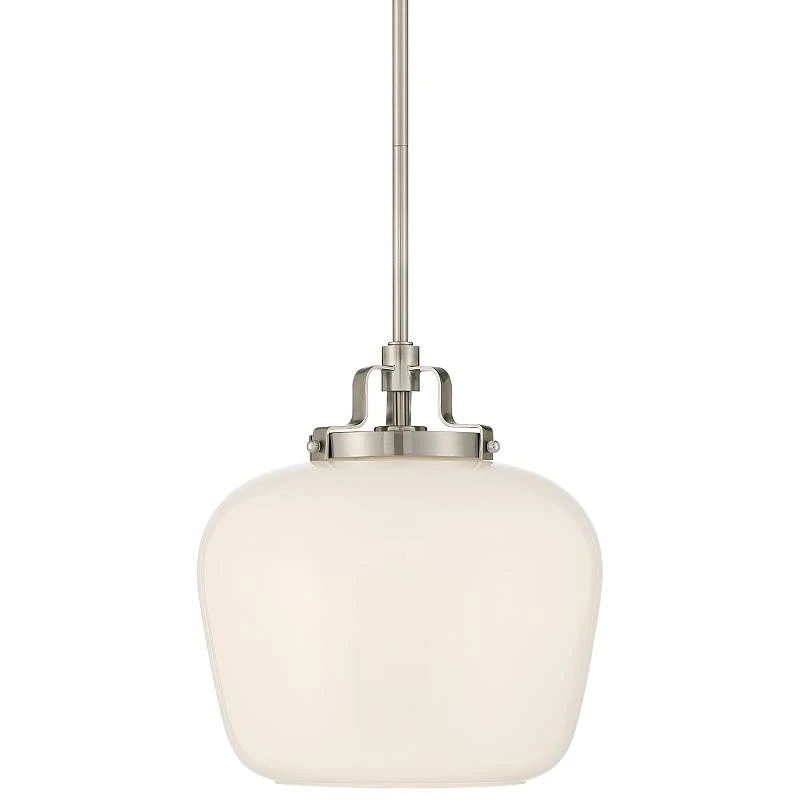 Possini Euro Mystic 13" Wide Brushed Nickel Pendant Light - Image 2