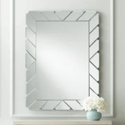 Possini Euro Prandini 28" X 38" Rectangular Edge Wall Mirror