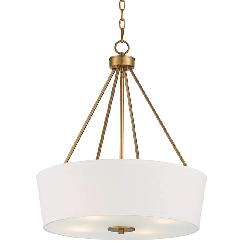 Possini Euro Saffira 20" Wide Warm Gold Modern Luxe Drum Pendant Light