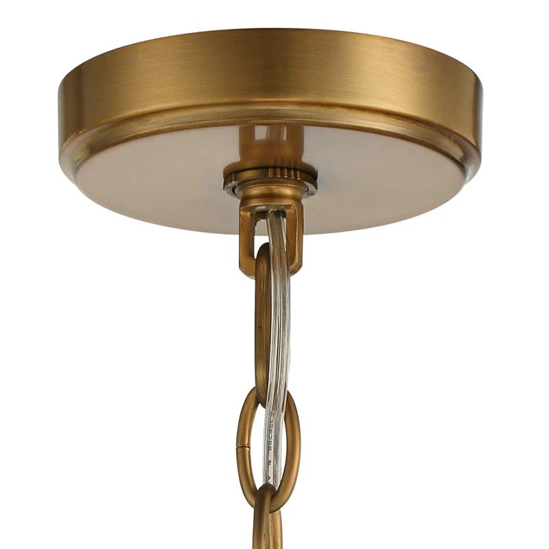 Possini Euro Saffira 20" Wide Warm Gold Modern Luxe Drum Pendant Light - Image 4