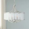 Possini Euro Sydney 25" Wide Brushed Nickel 6-Light Pendant