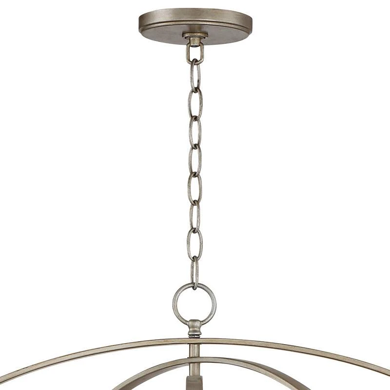 Possini Euro Tiller 31 1/2" Wide Satin Silver Pendant Light - Image 5