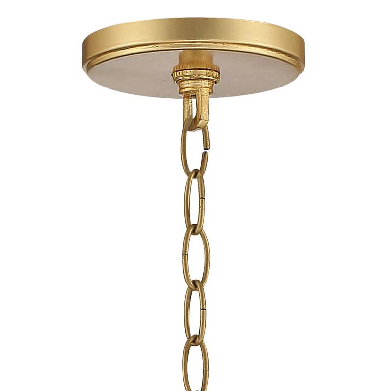 Possini Euro Tiller 32" Wide Gold Leaf 8-Light Foyer Pendant - Image 5