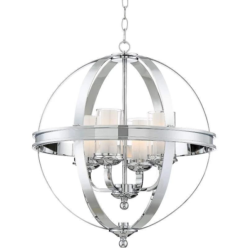 Possini Euro Whencliffe 20 1/2" Wide Chrome Pendant Light - Image 3