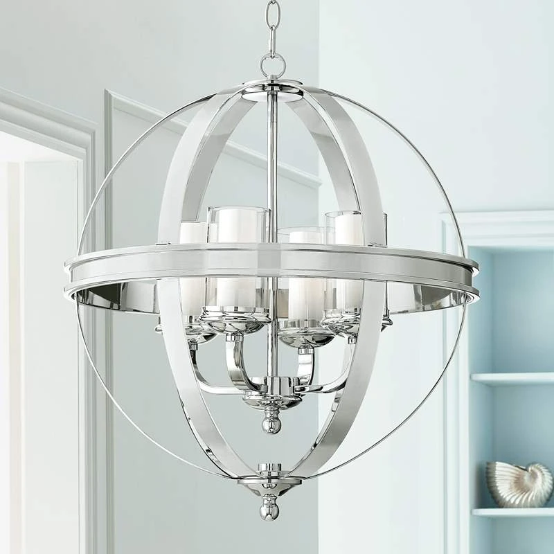 Possini Euro Whencliffe 20 1/2" Wide Chrome Pendant Light - Image 2