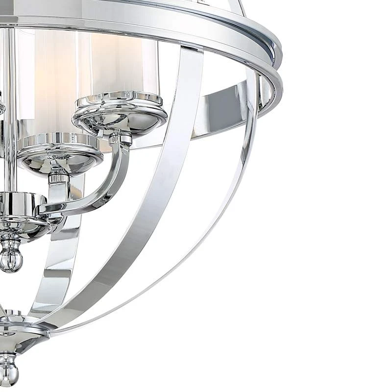 Possini Euro Whencliffe 20 1/2" Wide Chrome Pendant Light - Image 4