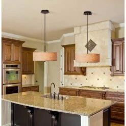 Possini Euro Design Cream Drum 16" W Pendant Light